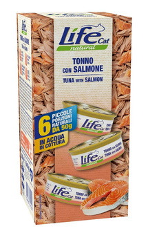 LIFE CAT MULTIBOX pusz. 6x50g             TUNA+SALMON