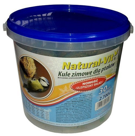 NATURAL VIT KULE ZIMOWE 90g  30szt /      WIADERKO