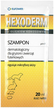 Hexoderm - szampon dermatologiczny dla gryzoni saszetka 20ml - 1 sztuka