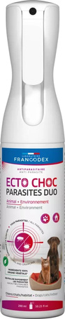 FRANCODEX Mgiełka na pasożyty dla psa i kota ECTO CHOC PARASITES DUO 290 ml