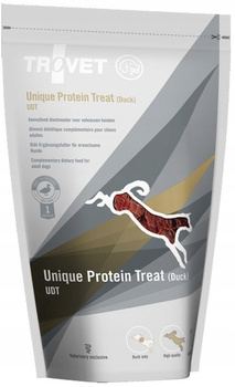 TROVET PIES 125g UDT mini kaczka UNIQUE  PROTEIN TREAT DUCK mini przekąska /6