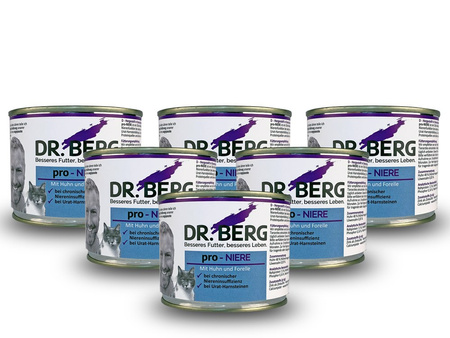 Dr.BERG Pro-NIERE dla kotów - nerki, kamica moczowa 200 g