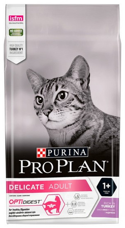 Purina Pro Plan Cat Adult Delicate Digestion z indykiem 1,5kg