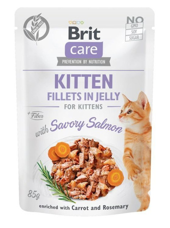 BRIT CARE KOT sasz.85g FJ  KITTEN SAVORY  SALMON /24