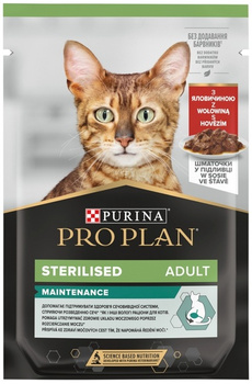 Purina Pro Plan Cat Sterilised wołowina saszetka 85g