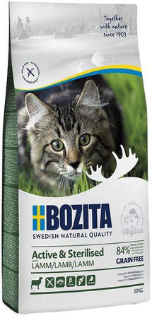 BOZITA Active & Sterilised Grain free     LAMB 10KG 31331