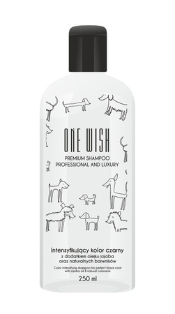 ONE WISH Szampon do czarnej i ciemnej sierści 250ml