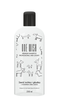 ONE WISH Szampon do sierści krótkiej i gładkiej 250ml