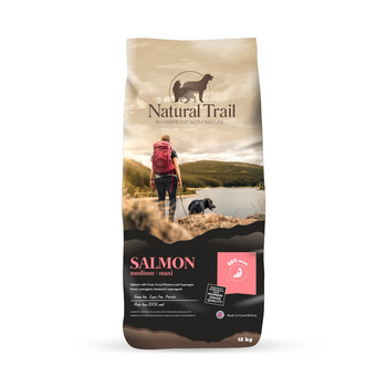 NATURAL TRAIL Dog GF Salmon with Trout, sweet potatoes & asparagus 12kg