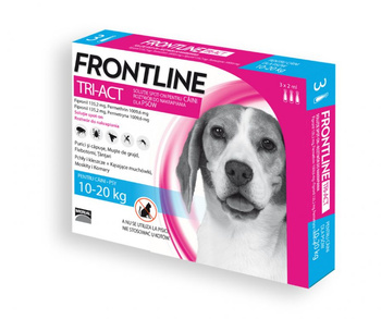 Frontline TRI-ACT pies M (10-20kg) 3 pipety