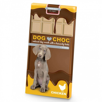 DUVO+ CZEKOLADA DLA PSA  DOG CHOC         CHICKEN 100g  Z KURCZAKIEM   /18