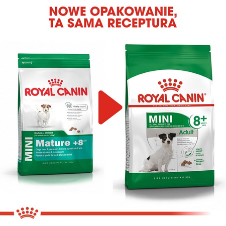 Royal Canin Mini Adult 8+ karma sucha dla psów starszych od 8 do 12 roku życia, ras małych 2kg