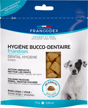 FRANCODEX Przysmak dentystyczny dla szczeniąt i małych psów smak kaczki 75g