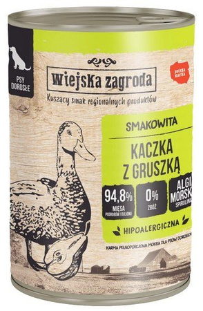 Wiejska Zagroda Kaczka z gruszką puszka 400g