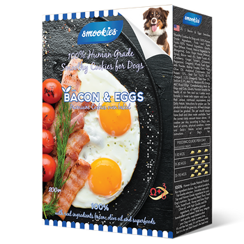 Smookies ciastka dla psa Bacon & Eggs 200g