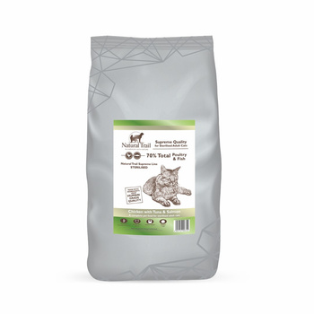 NATURAL TRAIL Cat SUPREME Sterilised Poultry & Fish 70% 5kg