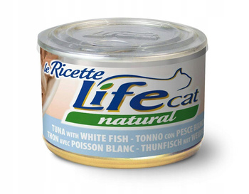 LIFE CAT pusz.150g TUNA + WHITE FISH LA RICETTE /24