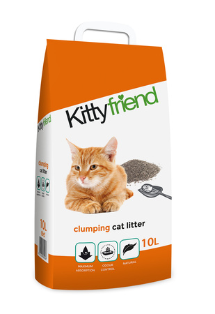 Kittyfriend, żwirek, dla kota, bentonit, 10L, zbrylający