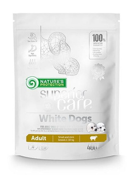 NATURES PROTECTION PIES 400g SUPERIOR  CARE WHITE DOG ADULT SMALL