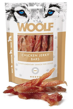 WOOLF przys.PIES 100g CHICKEN JERKY BARS