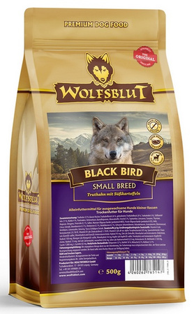 Wolfsblut Dog Black Bird Adult Small - indyk i bataty 500g