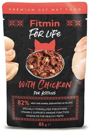 Fitmin Cat For Life Kitten Chicken saszetka 85g