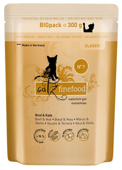 Catz Finefood Classic N.07 Wołowina i cielęcina saszetka 300g