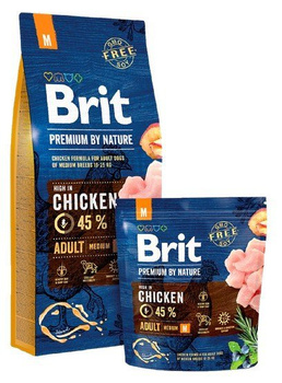 BRIT PREMIUM BY NATURE 1kg ADULT  M /10