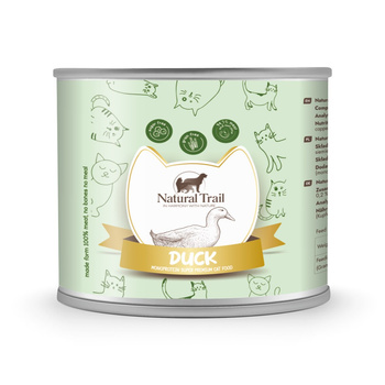 NATURAL TRAIL Cat 185g Monoprotein Duck puszka