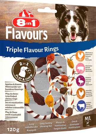 8in1 Przysmak FLAVOURS Triple Flavour Rings M/L