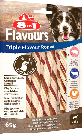 8in1 Przysmak FLAVOURS Triple Flavour Ropes