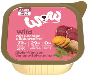 WOW Wild - dziczyzna z algami i batatami 150g