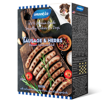 Smookies ciastka dla psa Sausage & Herbs 200g