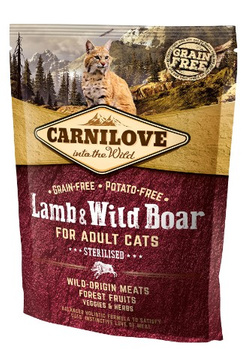 CARNILOVE KOT 400g LAMB & WILD BOAR       STERILISED