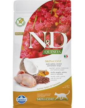 Farmina ND Cat Quinoa Skin and Coat Quail ADULT 1,5kg