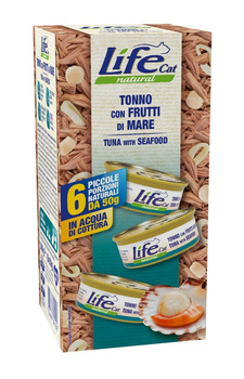 LIFE CAT MULTIBOX pusz. 6x50g             TUNA+SEAFOOD