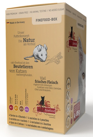 Catz Finefood Classic Finefood-Box I saszetki multipack N.3-11 4x85g