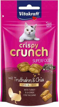 VITAKRAFT KOT 60g CRISPY CRUNCH INDYK  CHIA /8