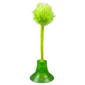 DUVO+ ZAB. KOT POMPON NA PRZYSSAWCE  GREEN 31,5x10,3x10,3cm   12431