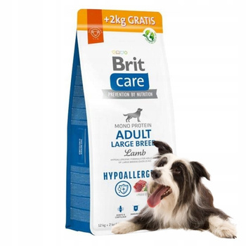 Brit Care Dog Hypoallergenic Adult Large Breed Lamb 12KG+2KG