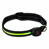 PETLOVE Obroża LED USB KOMFORT S Yellow szer. 20 mm; dł. 28-40 cm