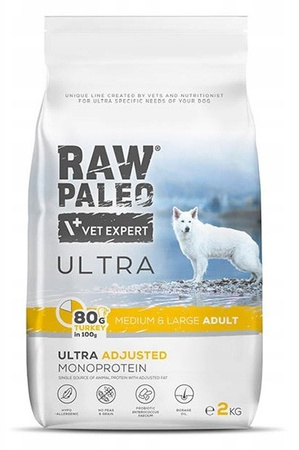 Raw Paleo Ultra Turkey Medium Large Adult 2kg