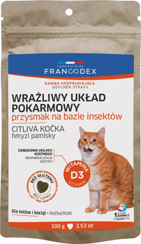 Francodex Przysmak dla kotów z wrażliwym układem pokarmowym Sensible 100 g