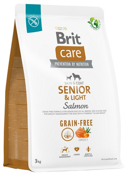 BRIT CARE PIES 3kg SENIOR & LIGHT SALMON  GRAIN-FREE*