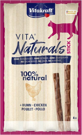 VITAKRAFT KOT 20g NATURALS STICKS   CHICKEN op.4szt.x5 g. /20