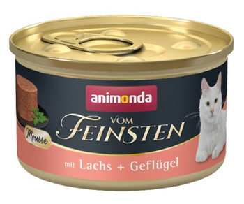 Animonda vom Feinsten Cat Adult Mus Łosoś + Drób puszka 85g