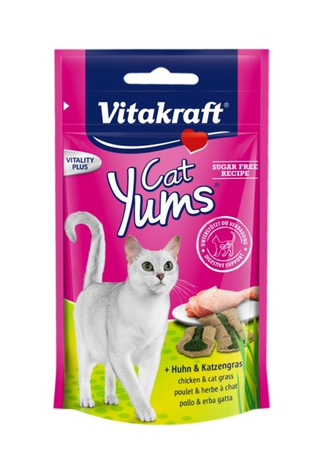 VITAKRAFT KOT 40g YUMS KURA Z KOCIĄ  TRAWĄ /9