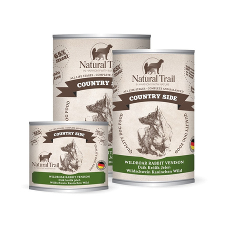 NATURAL TRAIL Dog 200g Small Country Wildboar, Rabbit, Venison puszka