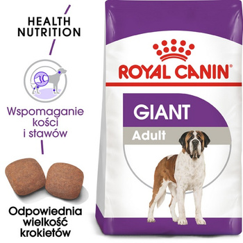 Royal Canin Giant Adult karma sucha dla psów dorosłych, od 18/24 miesiąca życia, ras olbrzymich 15kg