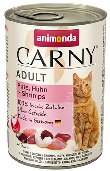 Animonda Carny Adult Indyk, Kurczak + Krewetki puszka 400g